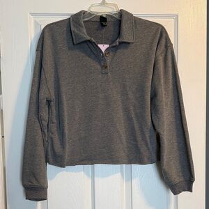 Wild Fable Gray Collared Pullover